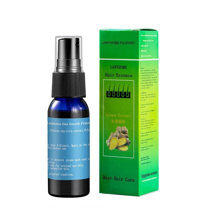 Lichid nutritiv pentru par, 30ml, cu ghimbir si ginseng, pentru crestere rapida a parului