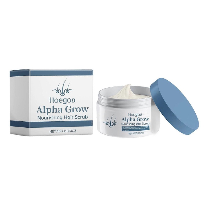 Scrub nutritiv pentru par, Hoegoa, tratament pentru scalp, curatare matreata, hidratare