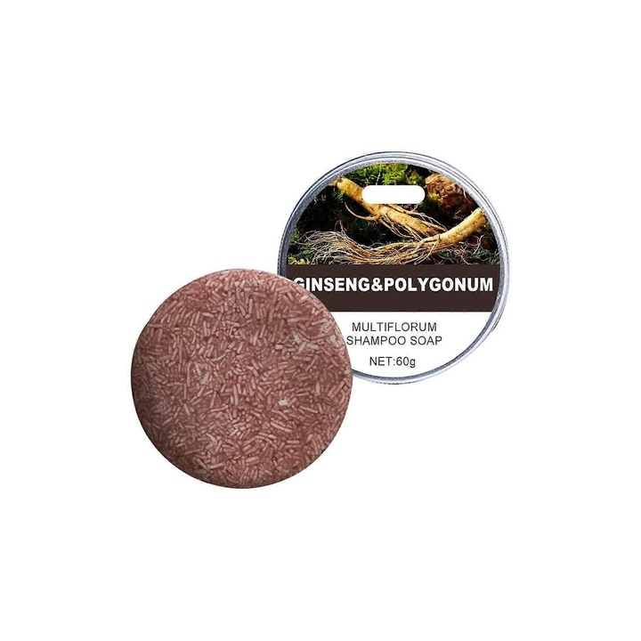 Sampon de par natural solid, esenta de Polygonum