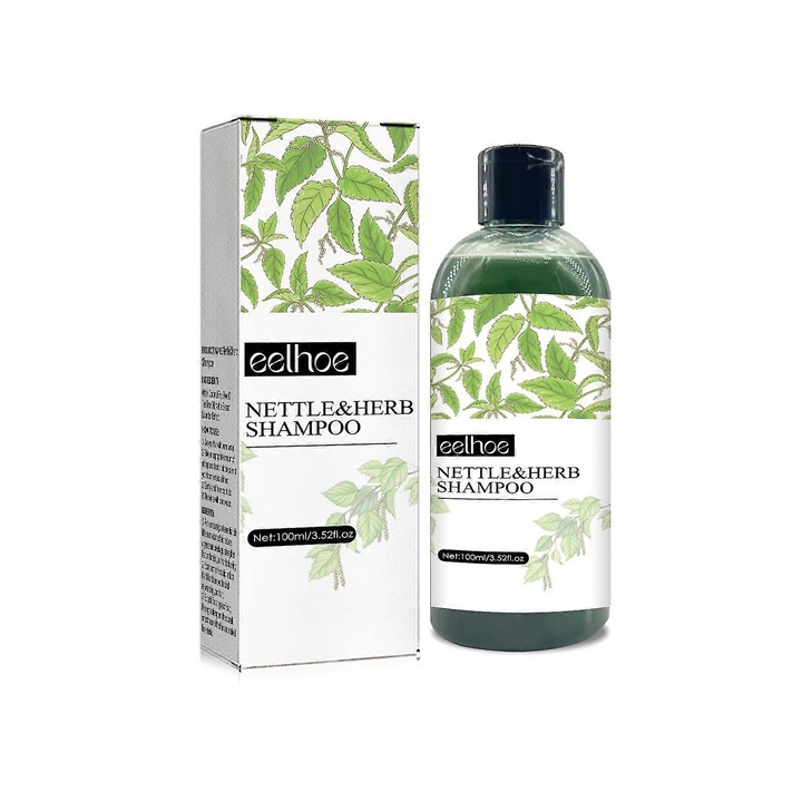 Gyógynövényes sampon, 100ml, hidratálásra és regenerálásra, napi ápolás, száraz és sérült hajra Eelhoe