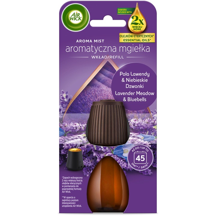 Air Wick Aroma Mist Levendula és Búzavirág illóolajos légfrissítő utántöltő, 20ml