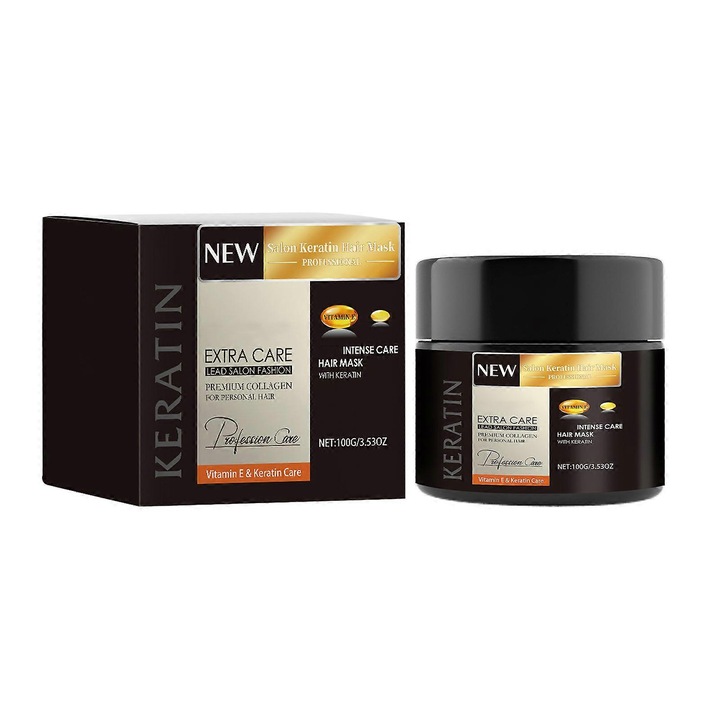 Masca de par hidratanta si reparatoare, 100g, cu unt de shea si banana, pentru par uscat si deteriorat