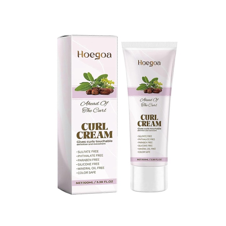 Balsam de par 100ml, crema hidratanta, pentru par cret, control frizz Hoegoa