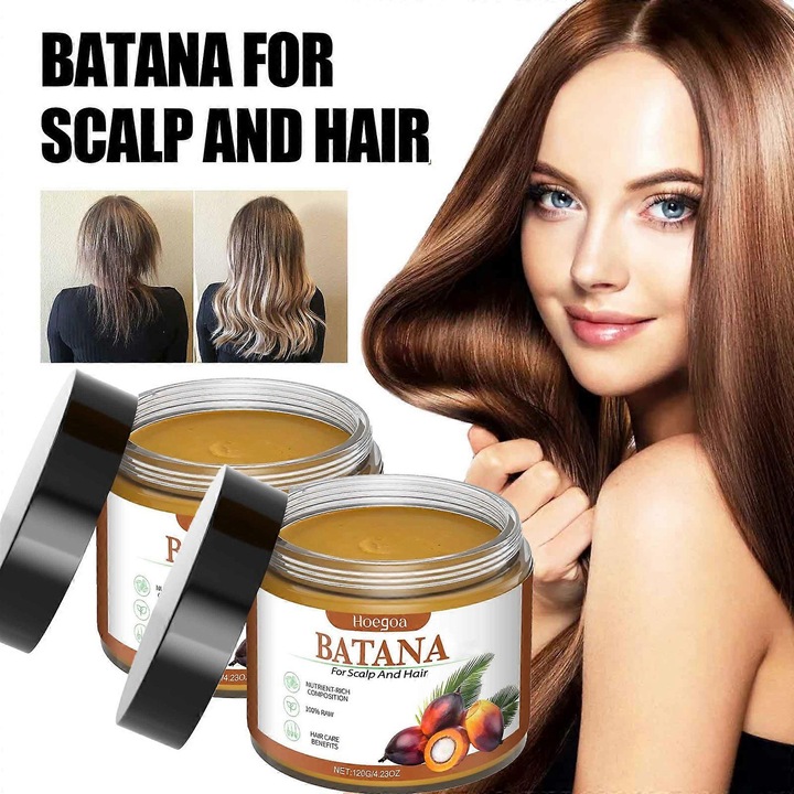 Set 2PCS Ulei de Ingrijire a Parului Batana, 240g, Organice, Natural Hoegoa