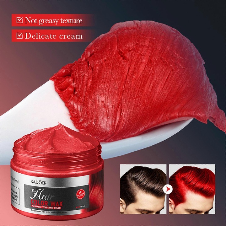 Восък за коса Color Hair Clays, естествен обем, 120 г, SADOER