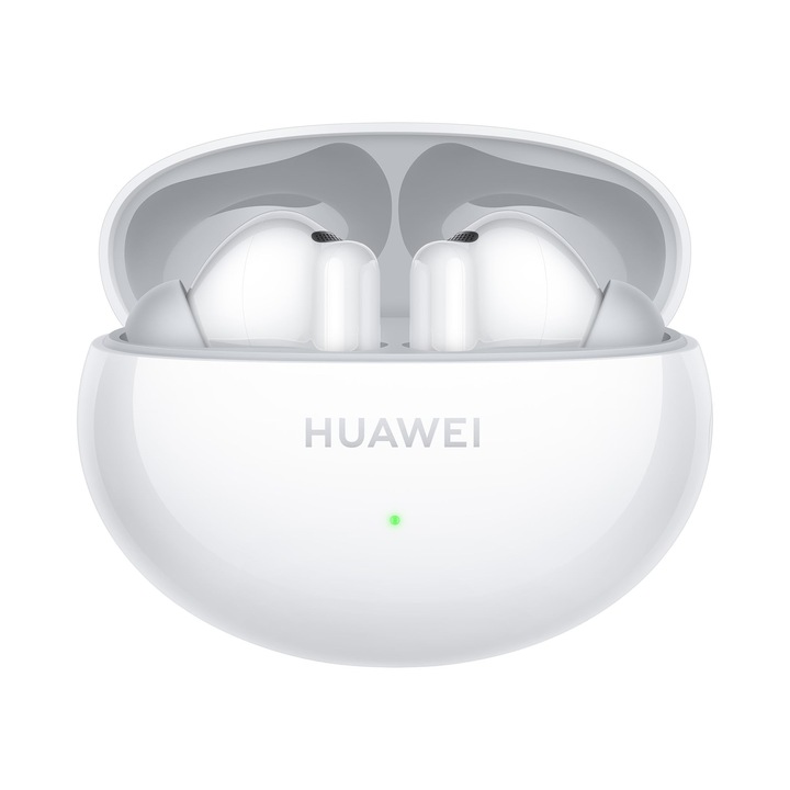 Căști wireless Huawei Freebuds 6I, alb, Bluetooth 5.3, autonomie 35 ore, rezistență IP54