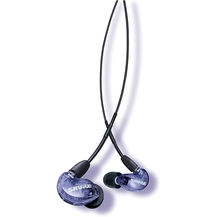 Căști Shure SE215, in-ear, cablu detașabil, mov