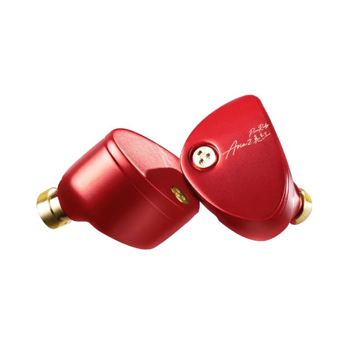 Casti Intraauriculare Moondrop Aria 2, roșii, cablu 0, 78mm, jack 3, 5mm