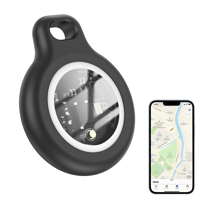 GPS тракер ZOUN, за възрастни хора, деца и домашни любимци, черен, функция за спешно повикване, водоустойчив