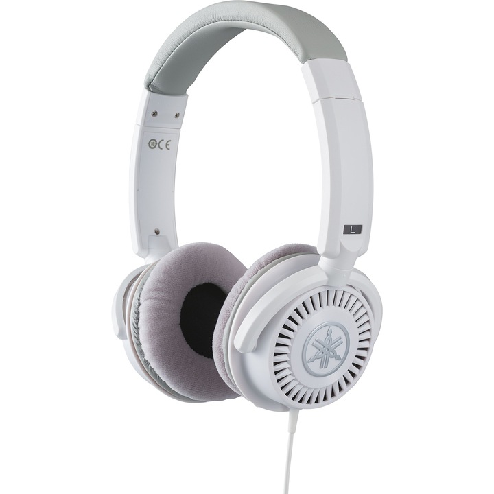 Căști Yamaha HPH-150WH, albe, cablu jack, design deschis, pentru adulți