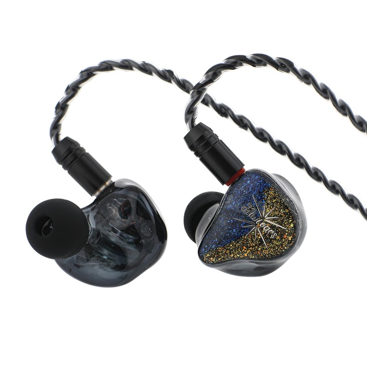 Căști in-ear LINSOUL Kiwi Ears Forteza, hifi cu fir 1Ba + 2Dd, cu driver hibrid, negru