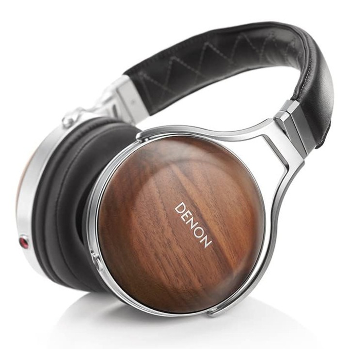 Casti Denon AH-D7200 Hi-Fi Over-Ear, sunet Hi-Res, cupe din lemn, negre