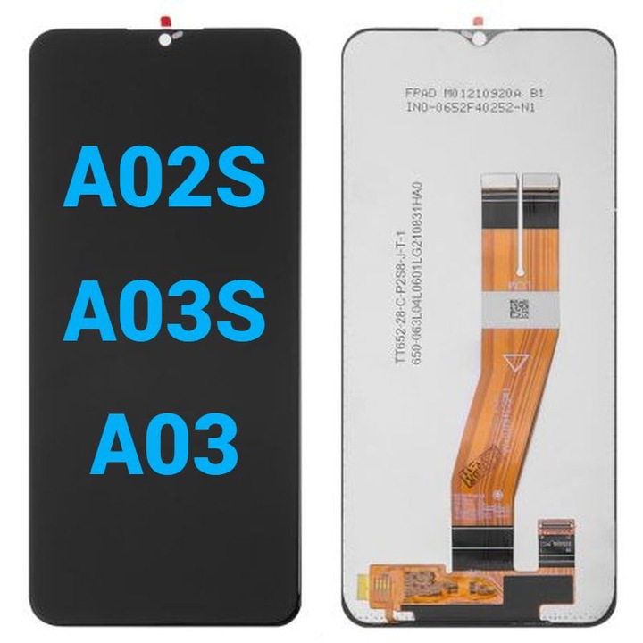 Display Ecran Lcd pentru Samsung A02S / A03S / A03 Versiune Eu Negru