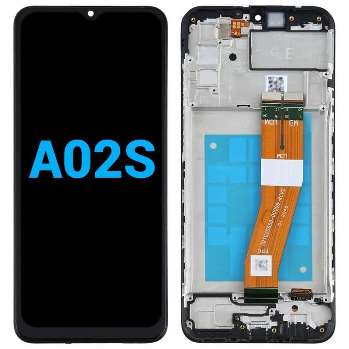 Display Ecran Lcd pentru Samsung A02S (A025G) Versiune Eu Cu Rama Negru