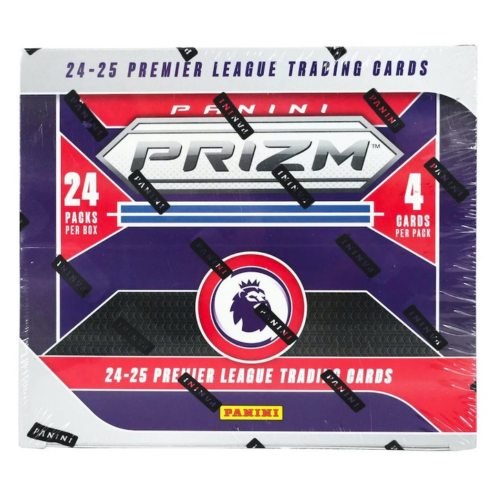 2024/25 Panini Prizm Premier League EPL Soccer Retail Doboz (96db Focis Kártya, benne 6db Insert és 3db Pulsar Parallel Kártya!)