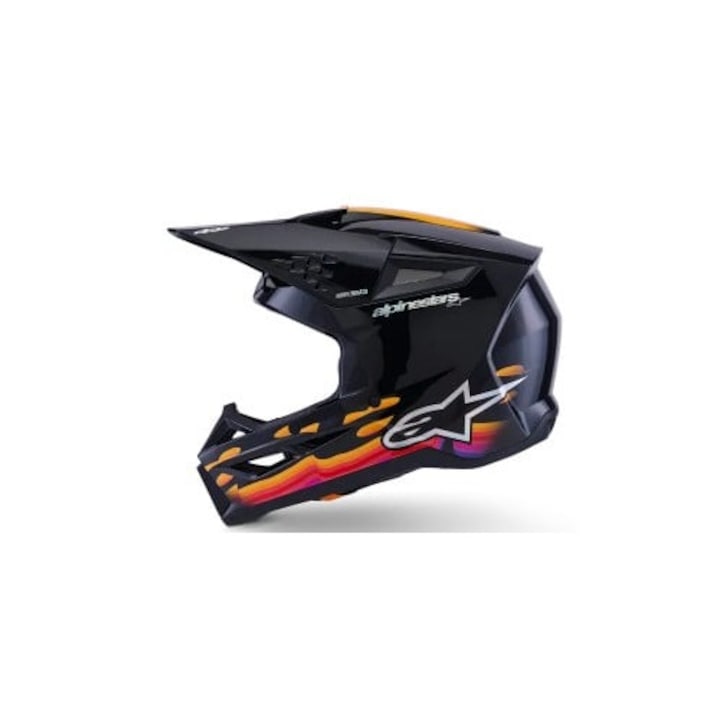 Casca motocross ALPINESTARS SM3 FORCE BLACK-GLOSS, XXL