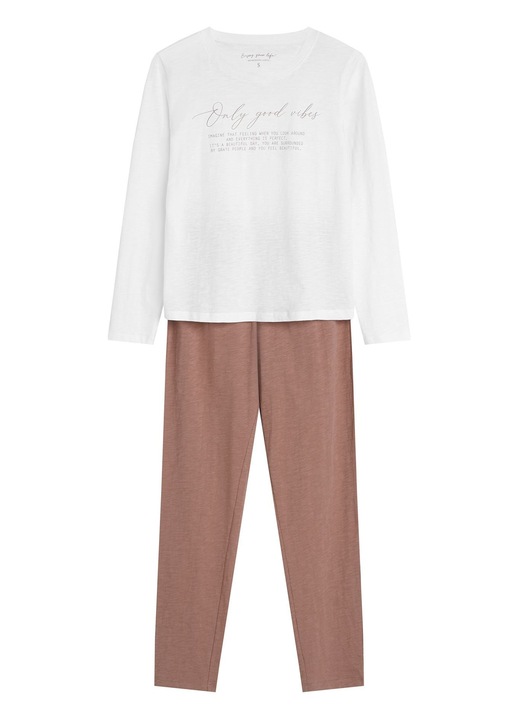 Pijama clasica si confortabila de dama, care combina stilul si confortul, materiale de inalta calitate, model text, Dalenaie Henderson, Text