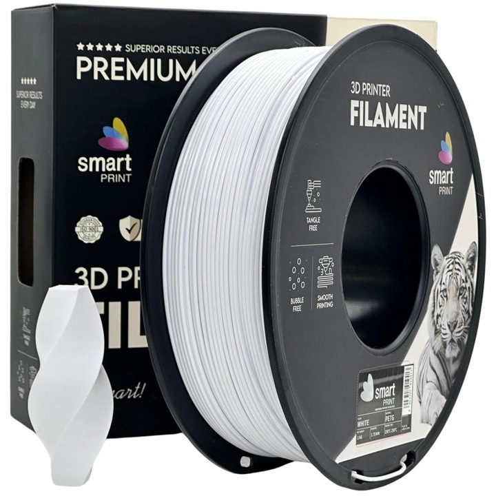Филамент Smart Print PETG Бял 1.75 мм 1 кг