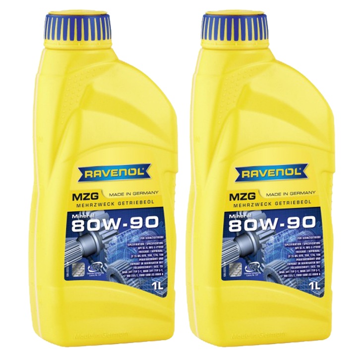 2 literes Ravenol MZG 80W90 váltóolaj kiszerelés