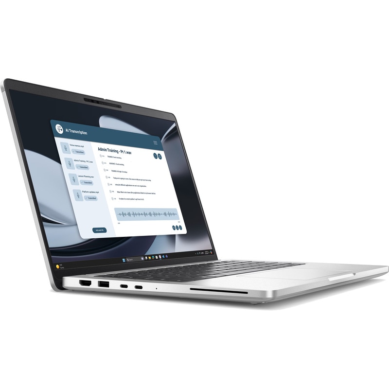 Laptop Dell Pro 14 PB14255 cu procesor AMD Ryzen AI 7 PRO 350 pana la 5.0Ghz, 14" Full HD+, 32GB LPDDR5 RAM, 1TB SSD, AMD Radeon 860M graphics, Windows 11Pro, Aluminium