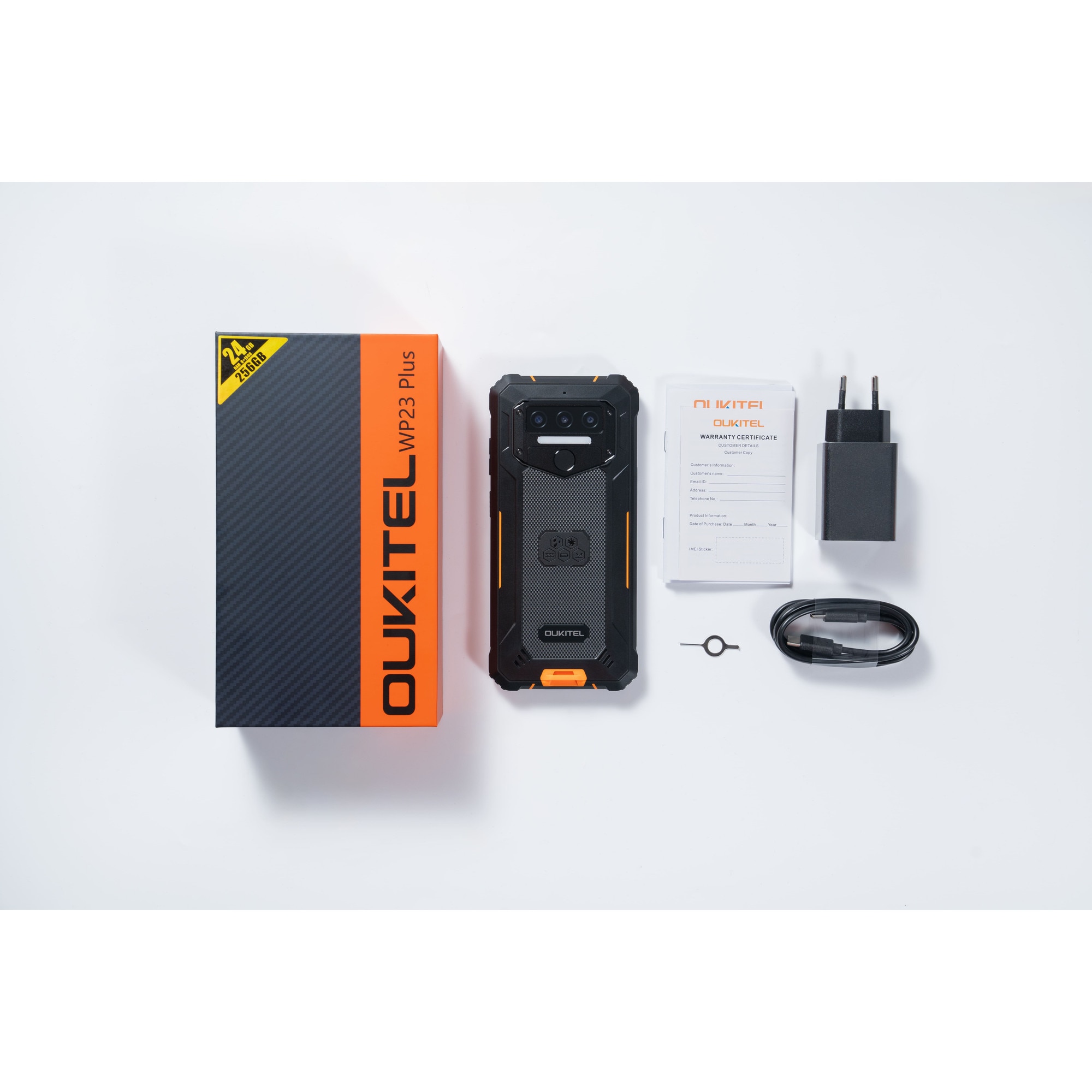 Telefon Oukitel WP23 Plus 256GB, 8GB RAM, 10600mAh, Negru, 6.52"