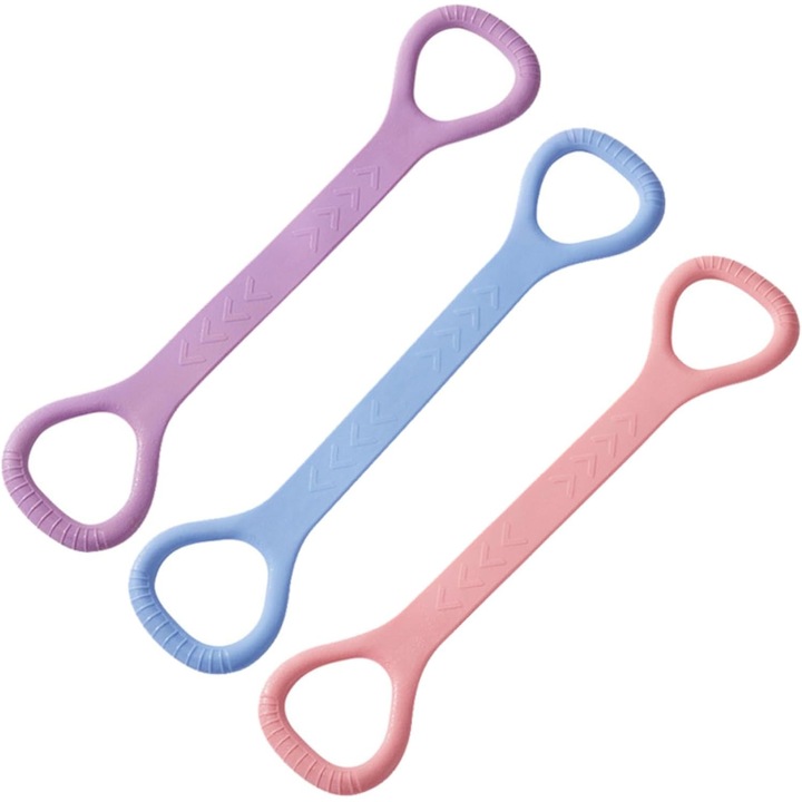 Chingi fitness TodyJeyHo, set 3 culori, elasticitate uniforma, 79x130 inch