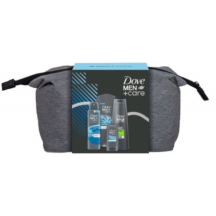Dove neszesszer férfi Men+Care tusfürdő 400ml+tusfürdő 55ml+sampon 250ml+deo 150ml