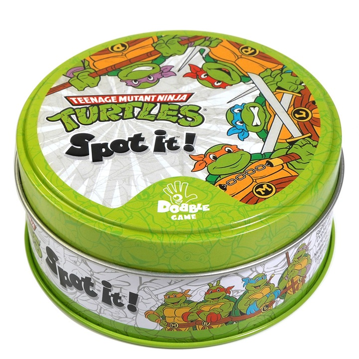 Jocuri de societate, Spot the Difference, set de carti de joc, cutie metalica, stil 41