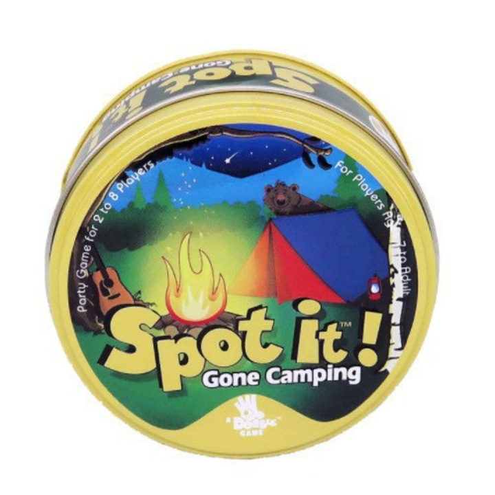 Joc de societate, Spot it Gone Camping, multicolor, set