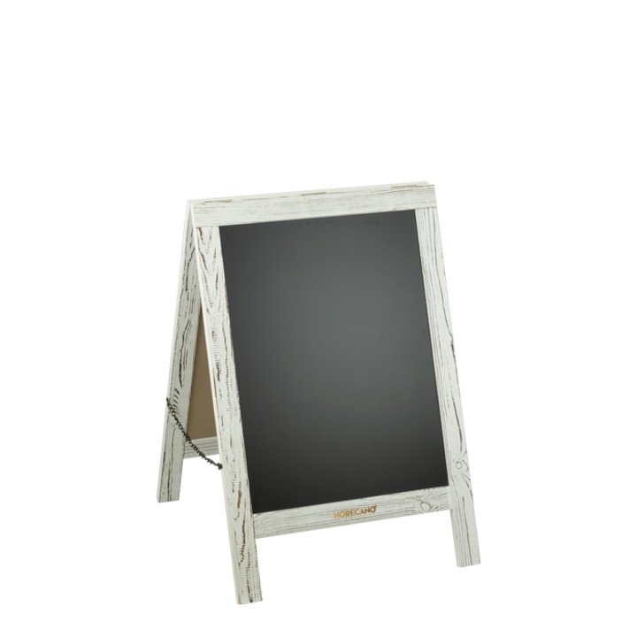 Panou stradal informativ tip A, RAKI, 76x50, 8cm, cadru alb vintage