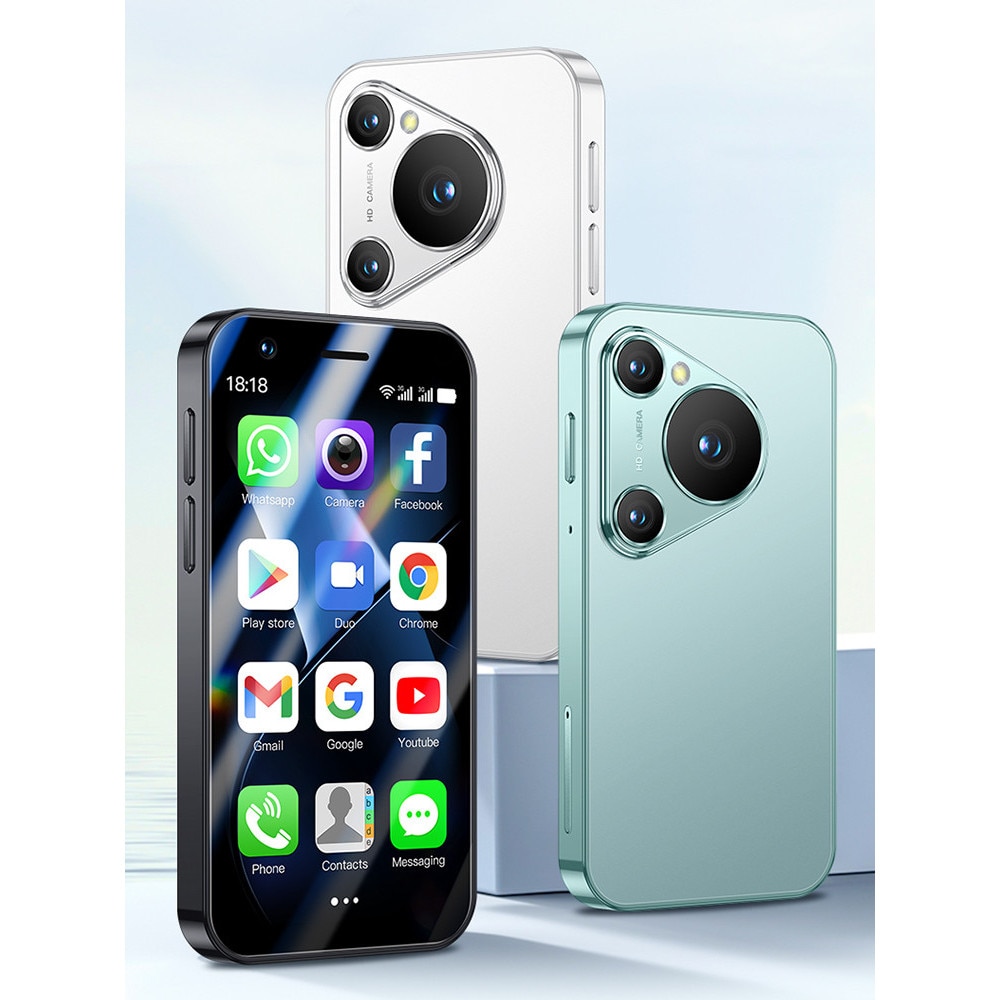 Telefon Mini Rainbuvvy P70 Pro, 3.0 inci, 16GB, Dual SIM, Black/White/Green