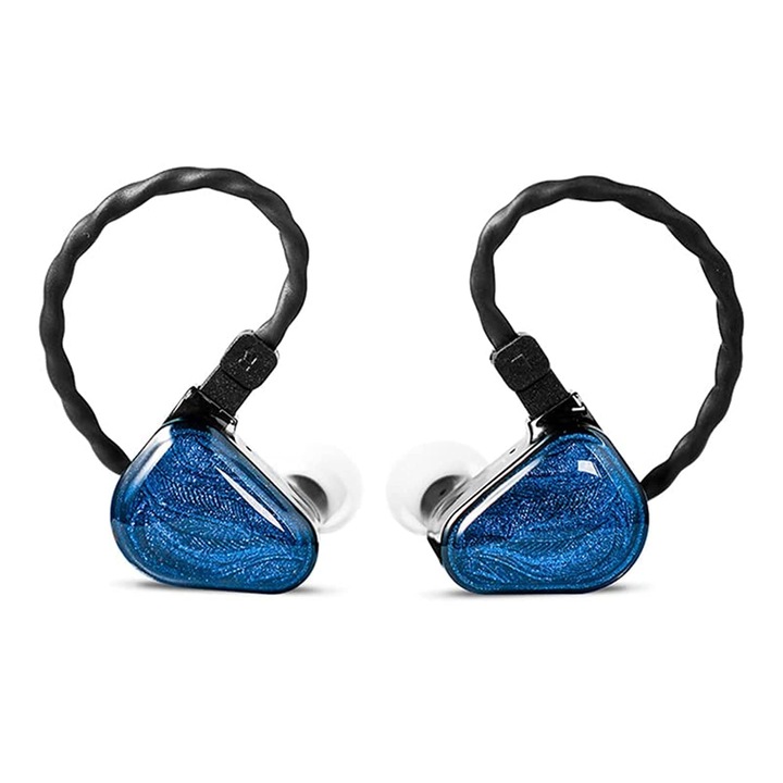 Casti wireless Fanmusic Truthear X Crinacle Zero, in ear, drivere dinamice duale, cablu 2 pini 0.78 mm, albastru