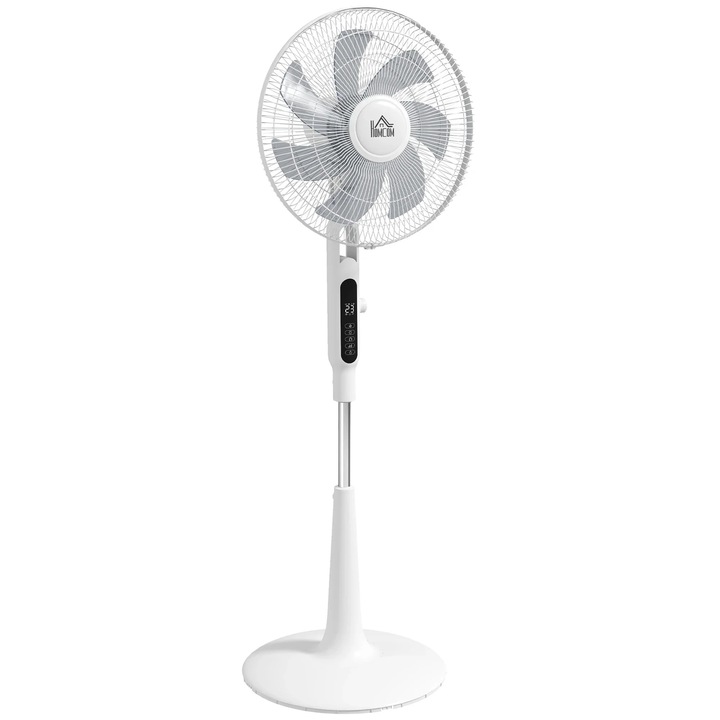 Függőleges ventilátor, 28 sebesség, 75°-os oszcilláció, időzítő, távirányító, fehér, EU