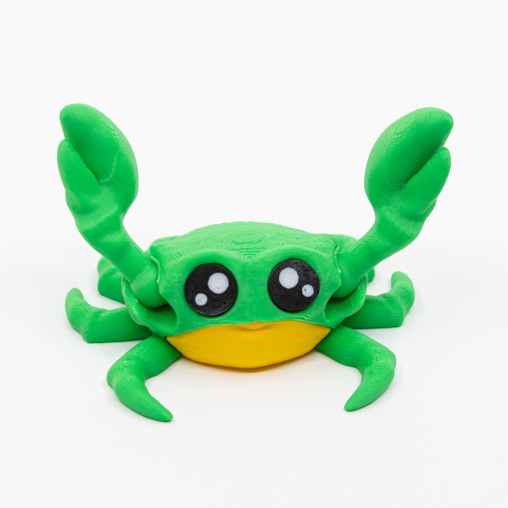 Suport frigider magnetic, imprimat 3D, Crab Verde