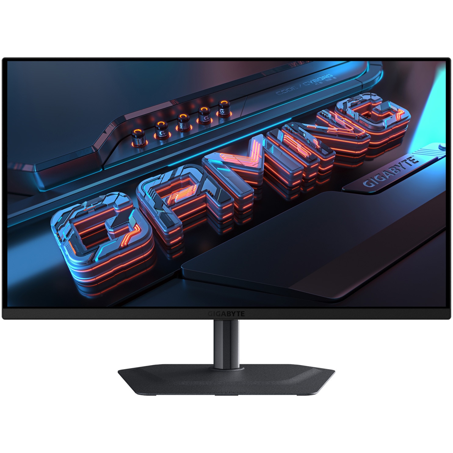 Monitor gaming Gigabyte MO27U2, QD-OLED, 27'', UHD, 3840 x 2160, HDMI, Displayport, Boxe, Pivot, 240 Hz, 0.03 ms, Negru