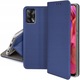 Husa telefon cu functie de suport, KrainaGSM, pentru Oppo A74, antiderapanta, inchisa cu magnet, albastra