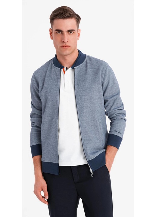 OMBRE, Суитшърт с цип, Тъмносин