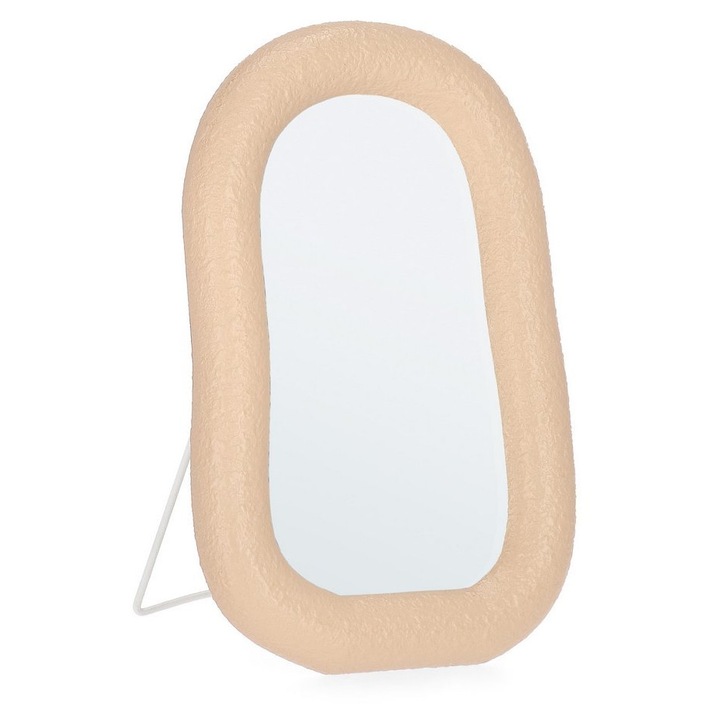 Oglinda masa rama sticla natur Creamy 17x3x26h