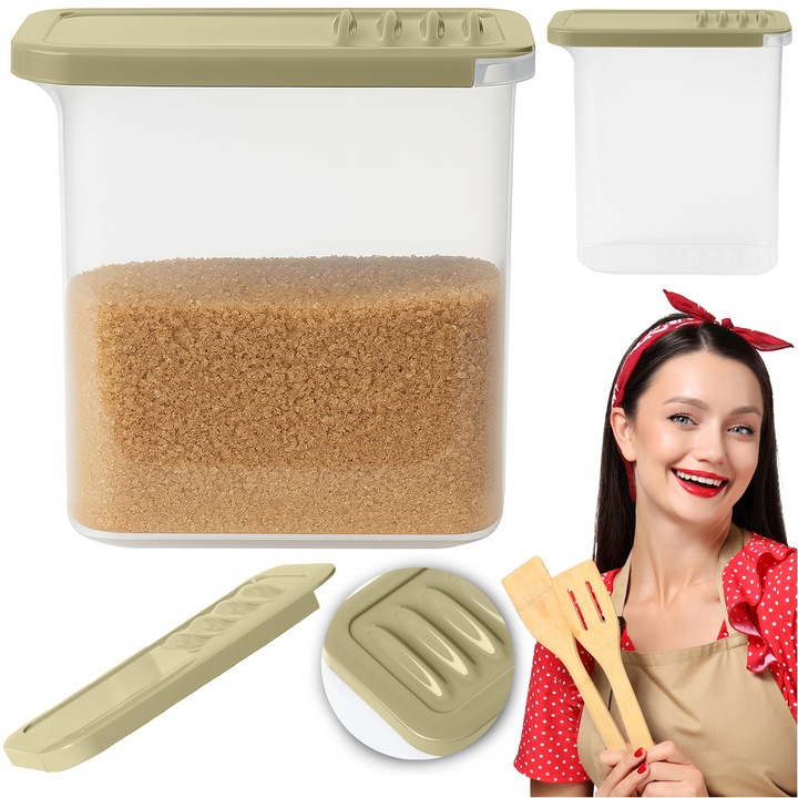 Recipiente Alimentare Cutii Alimentare 1, 5L Dispenser Pentru Paste Fainoase Fulgi Zahar