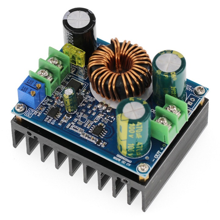 Convertor ridicator de tensiune step-up DC-DC de la 8-16V sau 12-60V la 12-80V, 10A, 600W, MPPT incarcare cu panou solar