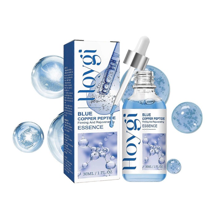 Ser cu peptide de cupru albastru, ser hidratant si ferm, bogat in formula concentrata de peptide de cupru albastru, hraneste in profunzime pielea uscata, reduce liniile fine si imbunatateste textura pielii - 30 ml