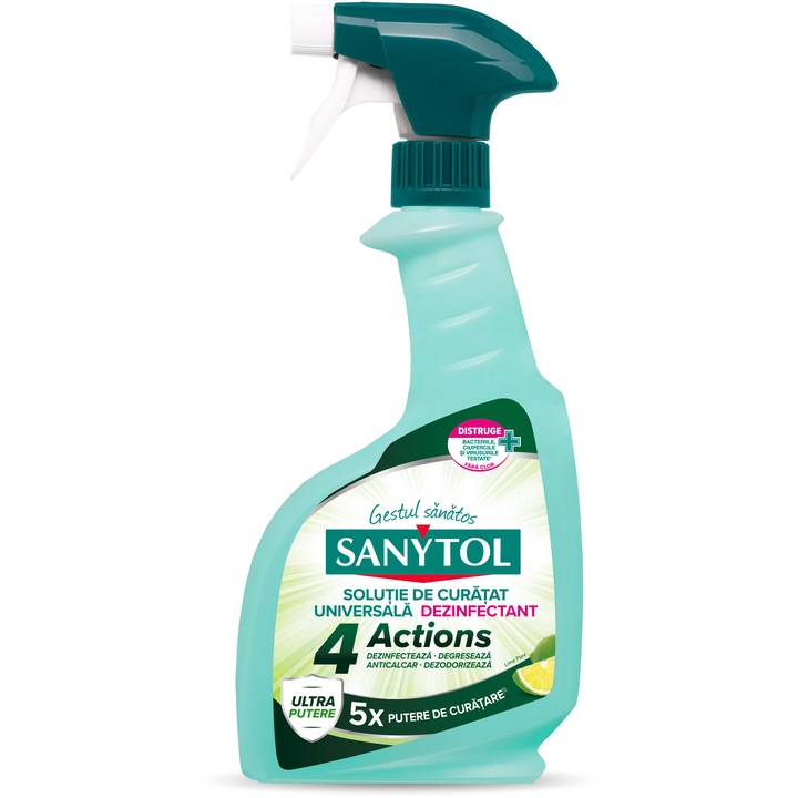 Solutie de curatat universala dezinfectant Sanytol Pure, 500 ml