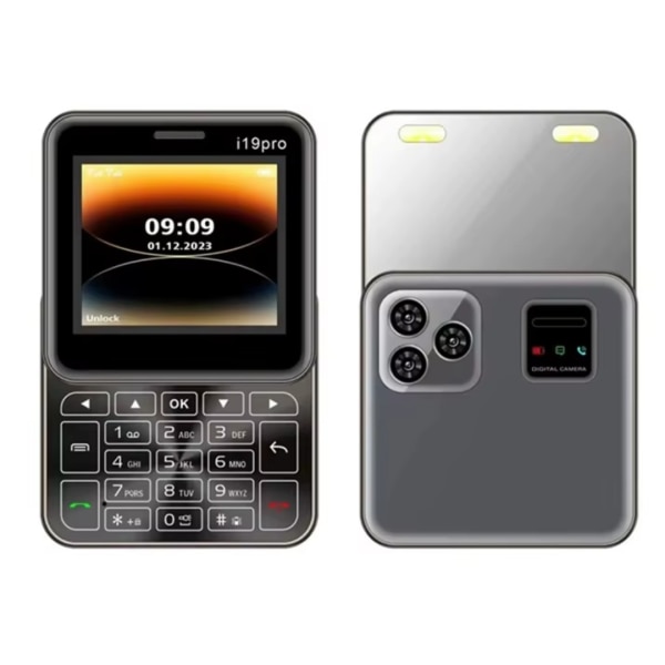 Telefon mini Blasko, 2.4 inch, Dual SIM, camera, FM, Bluetooth, negru