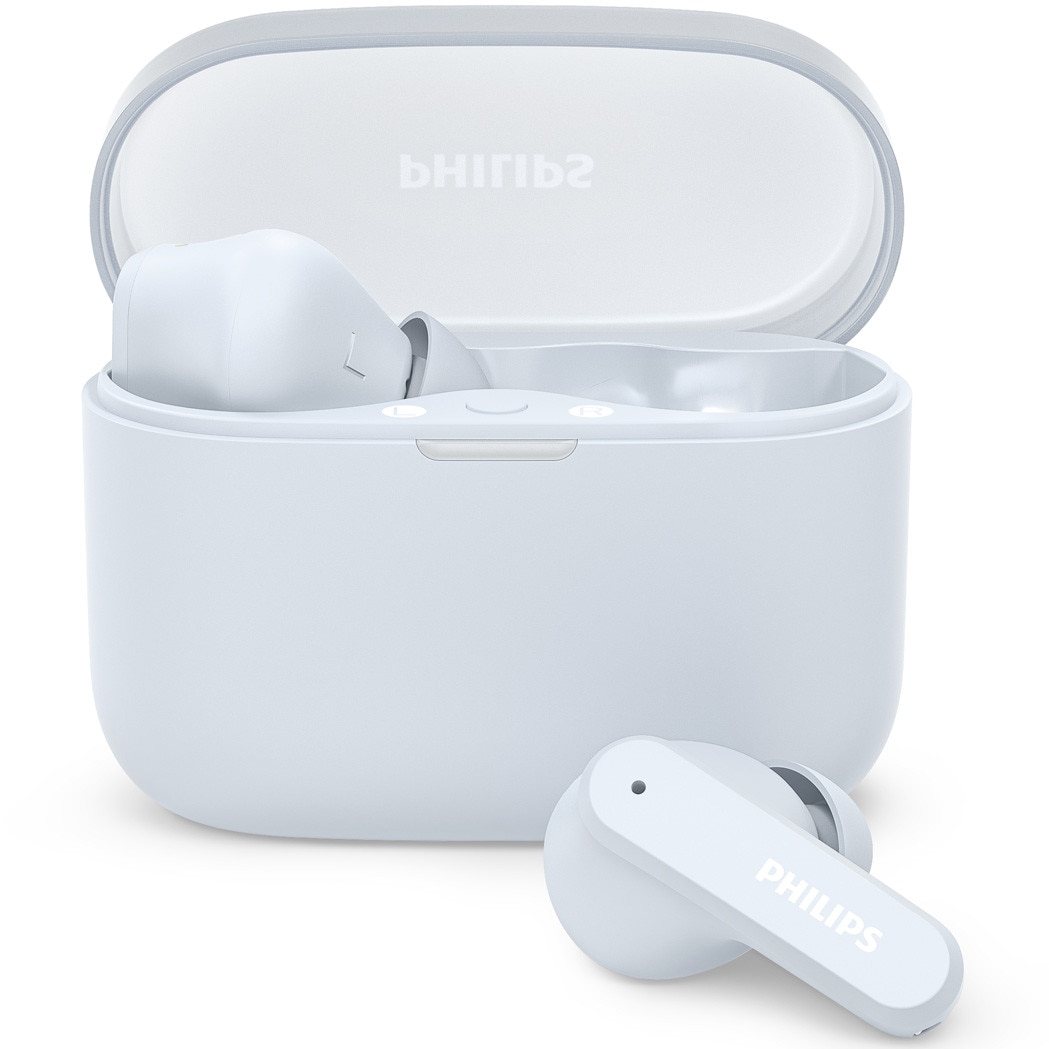 Casti In-Ear PHILIPS TAT2000BL/00, True Wireless, Bluetooth, Multipoint, Autonomie 32 ore, IPX4, Albastru