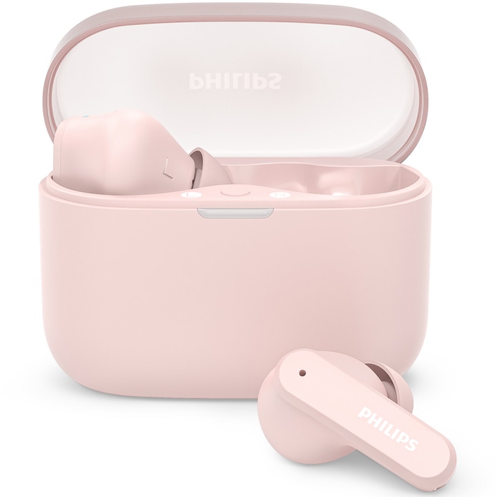 Слушалки In-Ear PHILIPS TAT2000PK/00, True Wireless, Bluetooth, Multipoint, Автономност 32 часа, IPX4, Розов