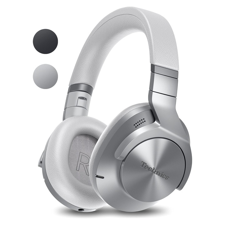 Technics Eah-A800E-S Bluetooth fejhallgató, fülre illeszkedő, összecsukható, ezüst