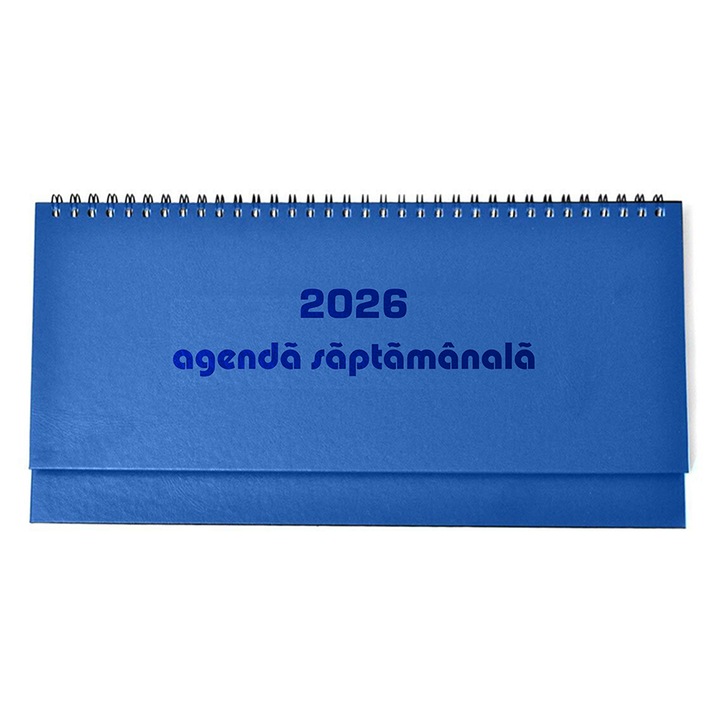 Agenda saptamanala 2026 Arhi Design, tip planner, 120 pagini, albastru