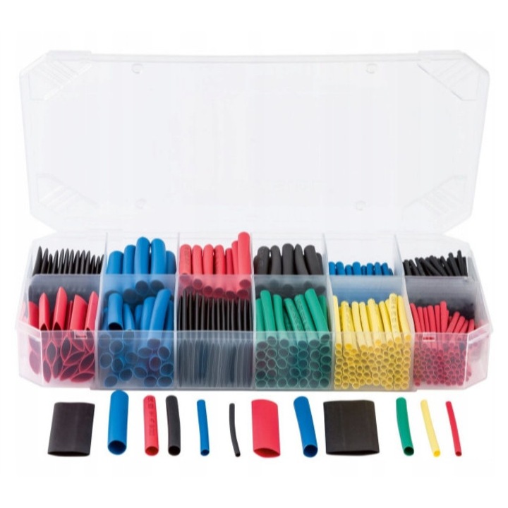 Set de tuburi termocontractibile, 450 bucati, Parkside, 600V, 125°C, 20,8x11,4x3,3cm