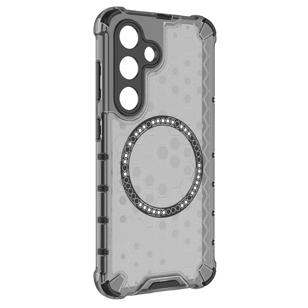 Husa compatibil cu Samsung Galaxy S23 Fe cu protectie spate si margini anti-soc, Fumuriu – Model Fagure