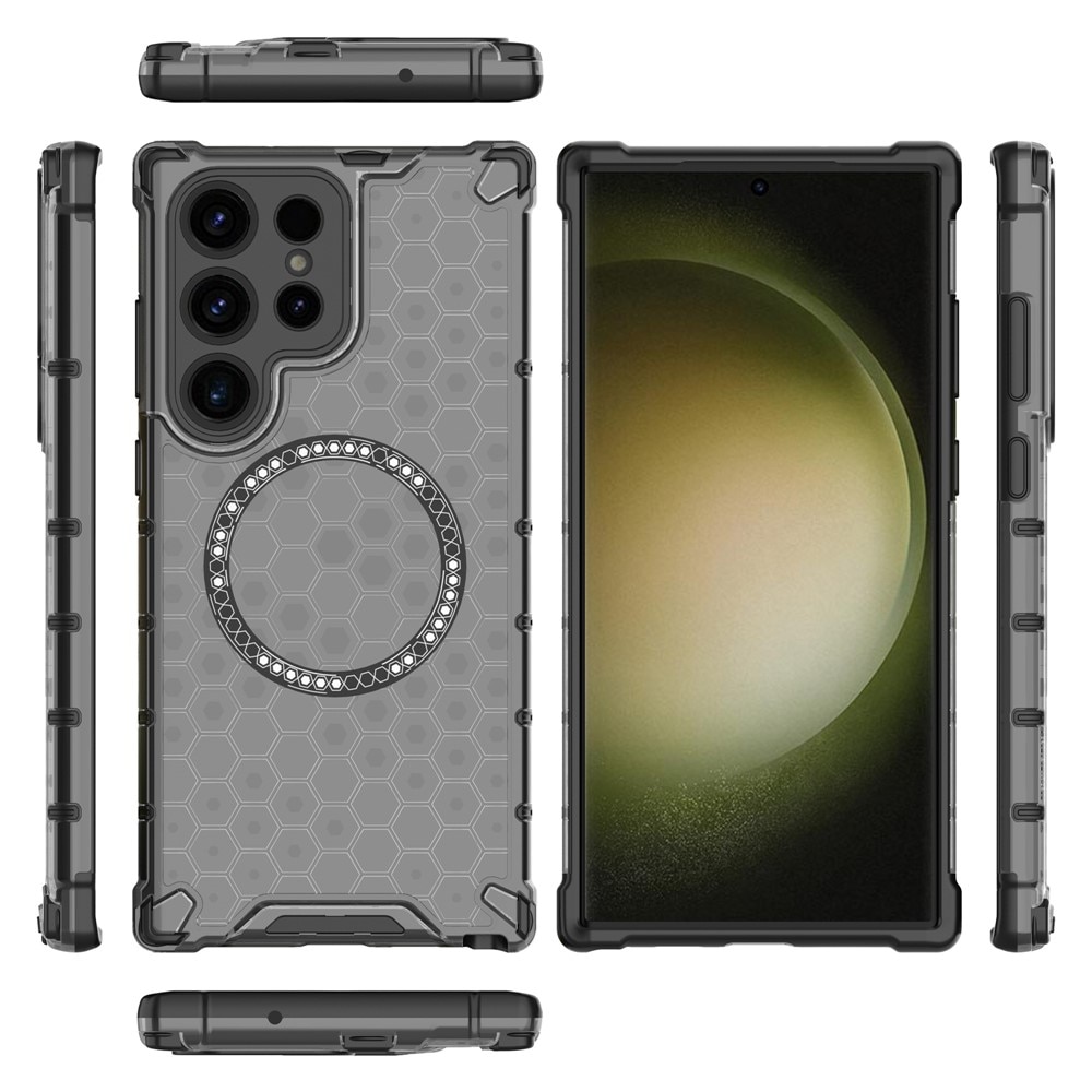 Husa compatibil cu Samsung Galaxy S26 Ultra cu protectie spate si margini anti-soc, Fumuriu – Model Fagure